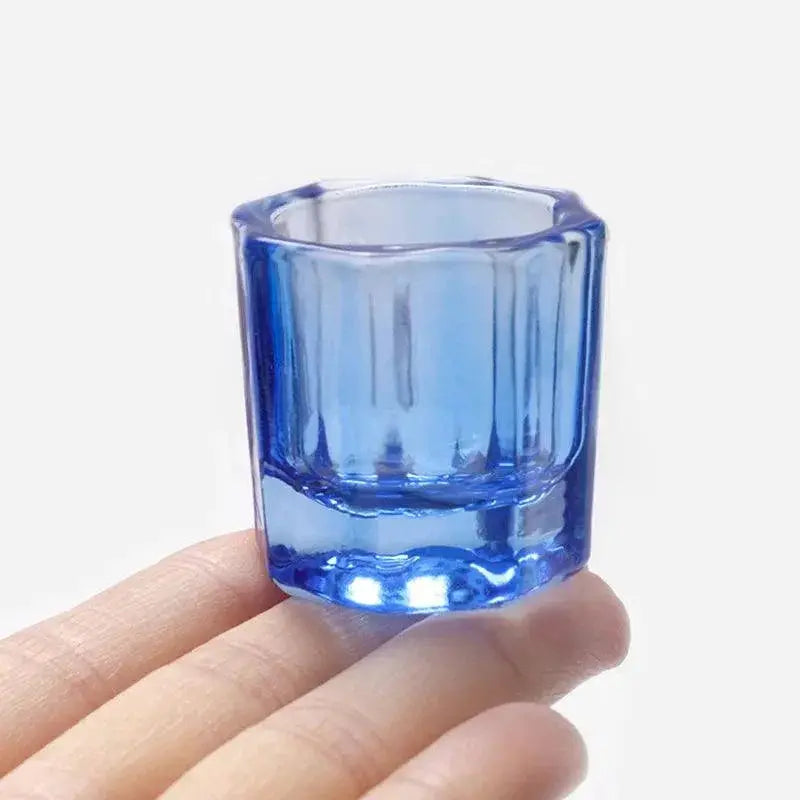 Crystal Glass Nail Cup Set for Stylish Nail Art Tools
