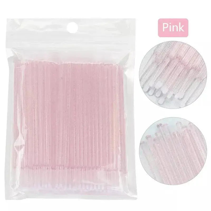 Crystal MicroBrush Swab Set For Women Eyelash Extensions