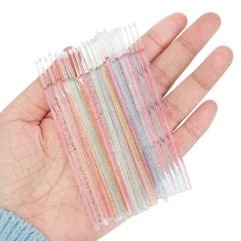 Crystal MicroBrush Swab Set For Women Eyelash Extensions