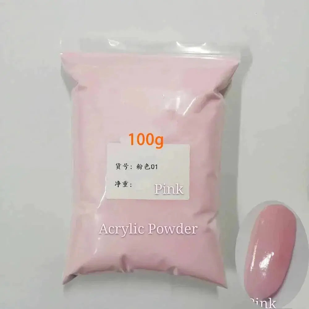 Crystal Pink Brown Shades Nail Acrylic Powder Set Colors — product view 16