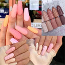 Crystal Pink Brown Shades Nail Acrylic Powder Set 20 Colors