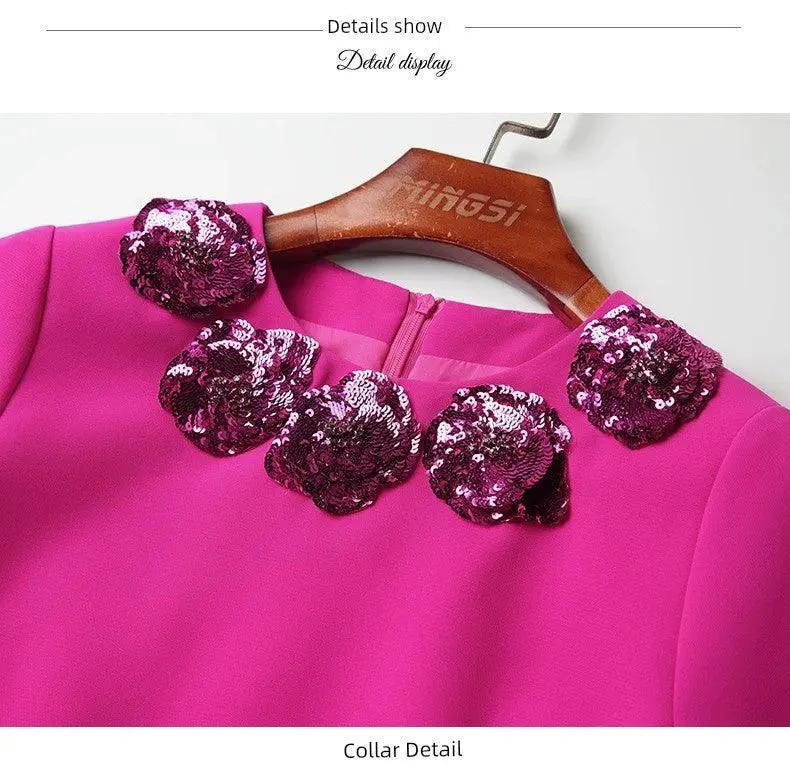Crystal Sequins Dress Elegant Age Defying Style Chic