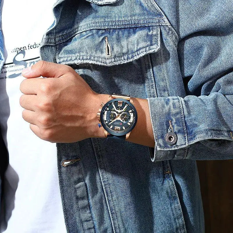 Analog Sports Watch For Men Outdoor Timepiece Style