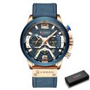 CURREN Analog Sports Watch Stylish Men's Timepiece Outdoor