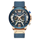 CURREN Analog Sports Watch Stylish Men's Timepiece Outdoor