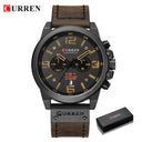 CURREN Chronograph Military Sport Watch Stylish Waterproof