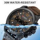 CURREN Chronograph Military Sport Watch Stylish Waterproof