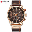 CURREN Chronograph Quartz Watch Stylish Military Sports Timepiece