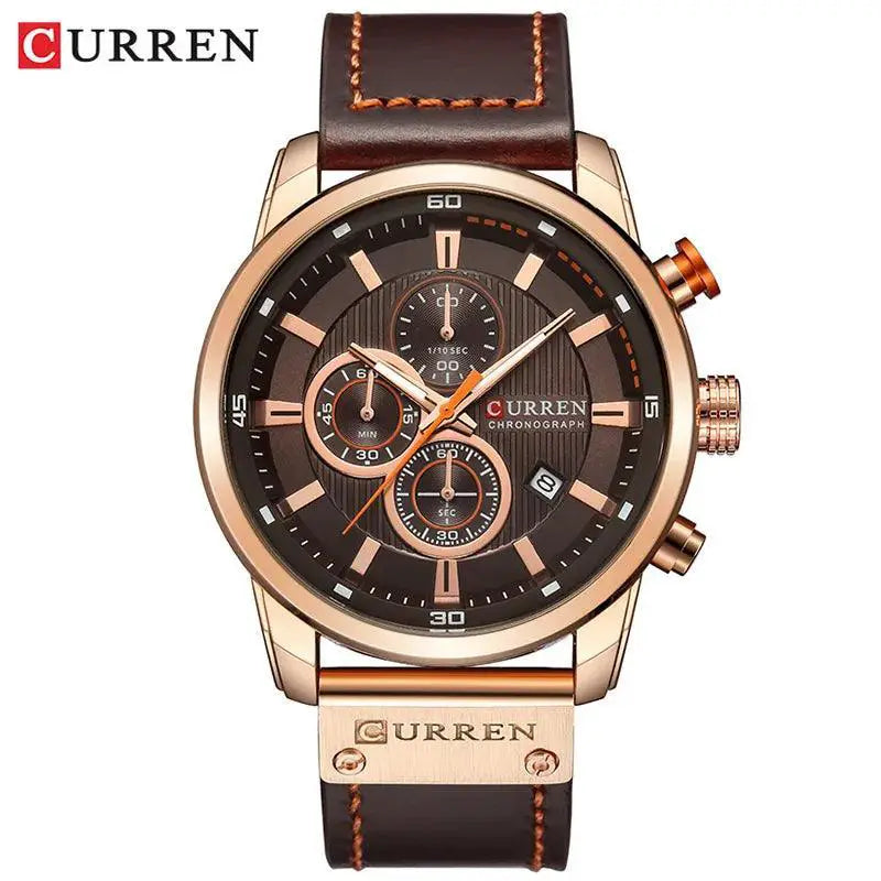CURREN Chronograph Quartz Watch Military Sports Timepiece