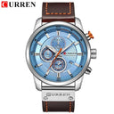 CURREN Chronograph Quartz Watch Stylish Military Sports Timepiece
