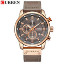 CURREN Chronograph Quartz Watch Stylish Military Sports Timepiece