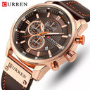 CURREN Chronograph Quartz Watch Stylish Military Sports Timepiece