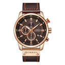 CURREN Men's Chronograph Watch Stylish Quartz Timepiece Design