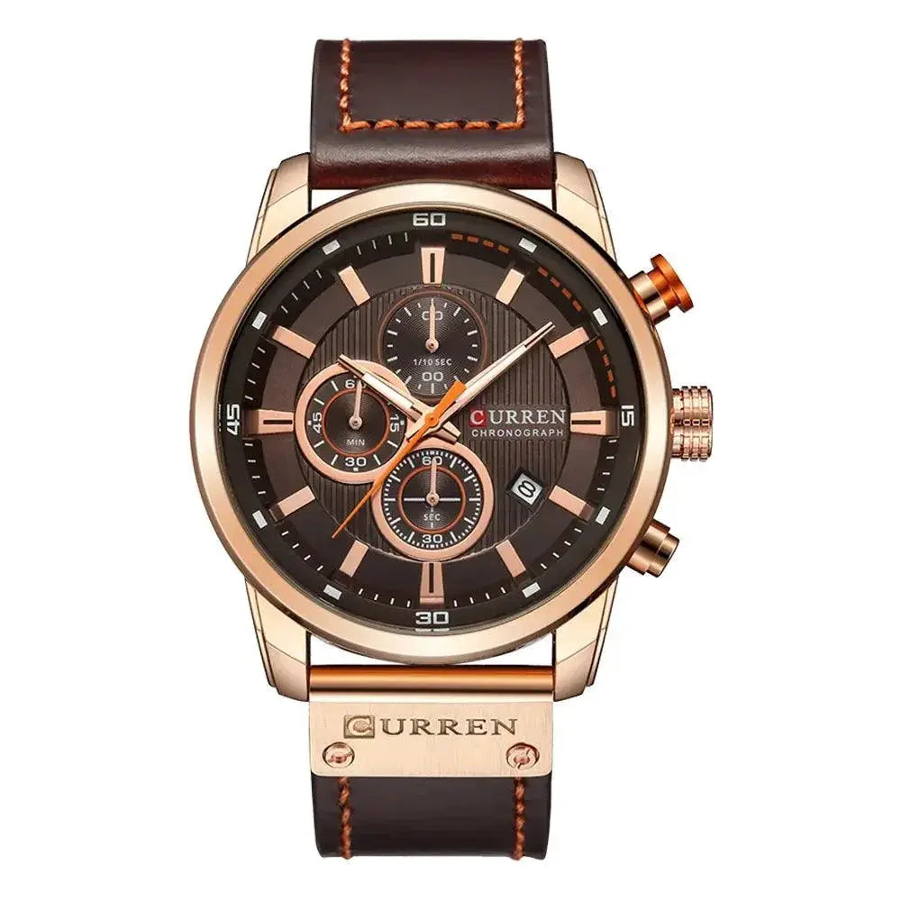 CURREN Men's Chronograph Watch Quartz Timepiece Design - OurLum.com