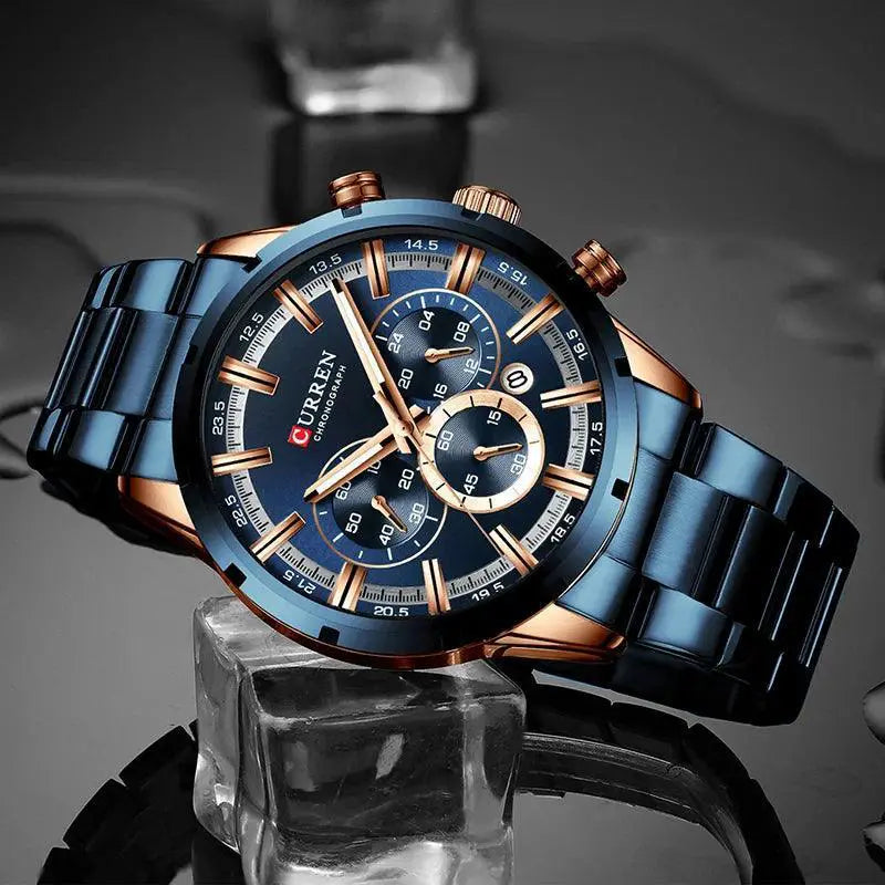 Luxury Chronograph Sports Watch Stylish Waterproof - OurLum.com
