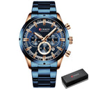 Luxury Chronograph Sports Watch Stylish Waterproof