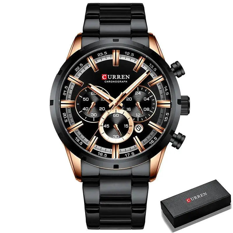 Luxury Chronograph Sports Watch Stylish Waterproof - OurLum.com
