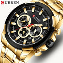 CURREN Men’s Luxury Chronograph Watch Bold Waterproof Timepiece