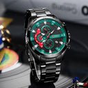 CURREN Stainless Steel Chronograph Watches Modern Style Men