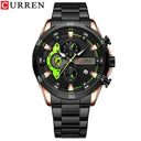 CURREN Stainless Steel Chronograph Watches Modern Style Men