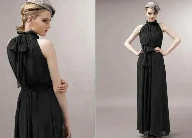 Curvy Women Bohemian Halter Dress Beach Style Statement