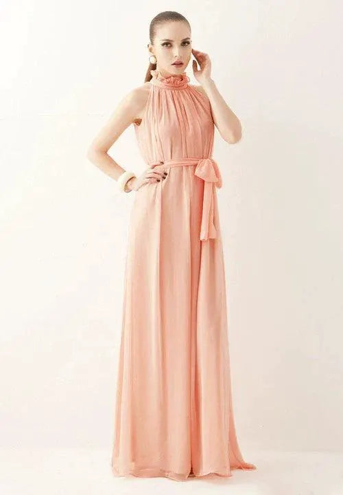 Curvy Women Bohemian Halter Dress Beach Style Statement