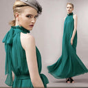 Curvy Women's Bohemian Halter Dress Beach Style Statement