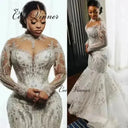 Plus Size Bride Flattering Mermaid Dress