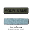 Custom Army Green Text Embroidery Patch Personalized Badge