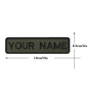 Custom Army Green Text Embroidery Patch Personalized Badge