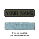 Custom Army Green Text Embroidery Patch Personalized Badge