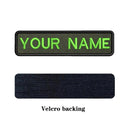 Custom Army Green Text Embroidery Patch Personalized Badge