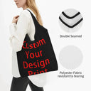 Large Tote Bag for Women with Logo Print