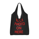 Large Tote Bag for Women with Logo Print