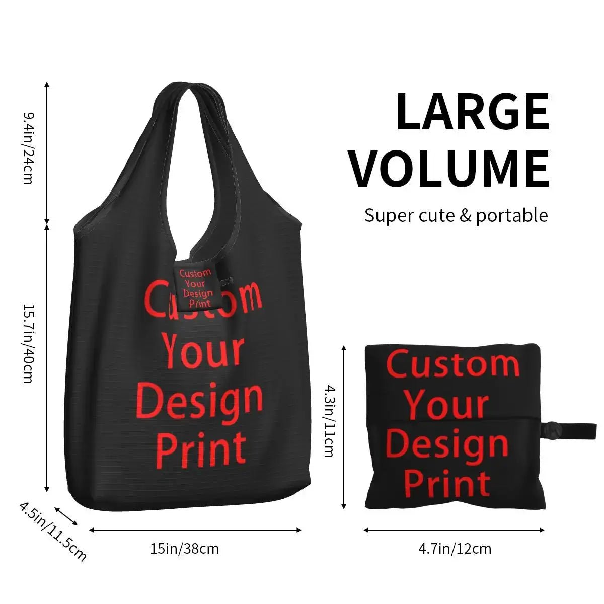 Custom Design Tote Bag For Women Large Capacity Logo Printed Make It Yours