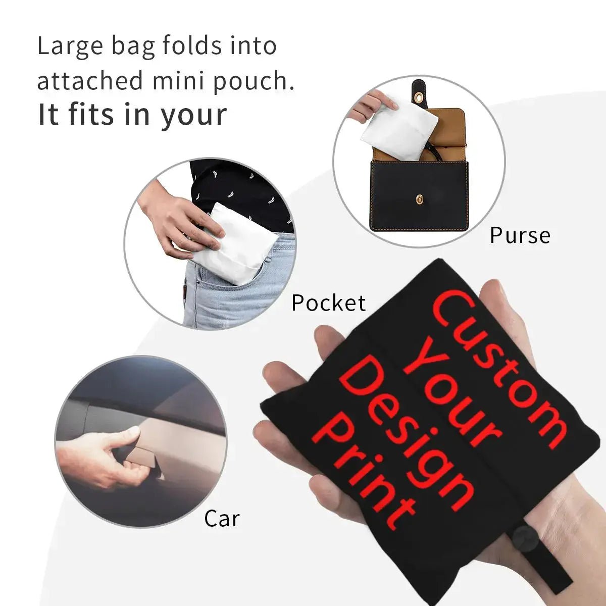 Custom Design Tote Bag For Women Large Capacity Logo Printed Make It Yours
