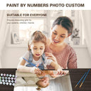 Custom Family Portrait Paint By Numbers Kit Personalize Your DIY Masterpiece