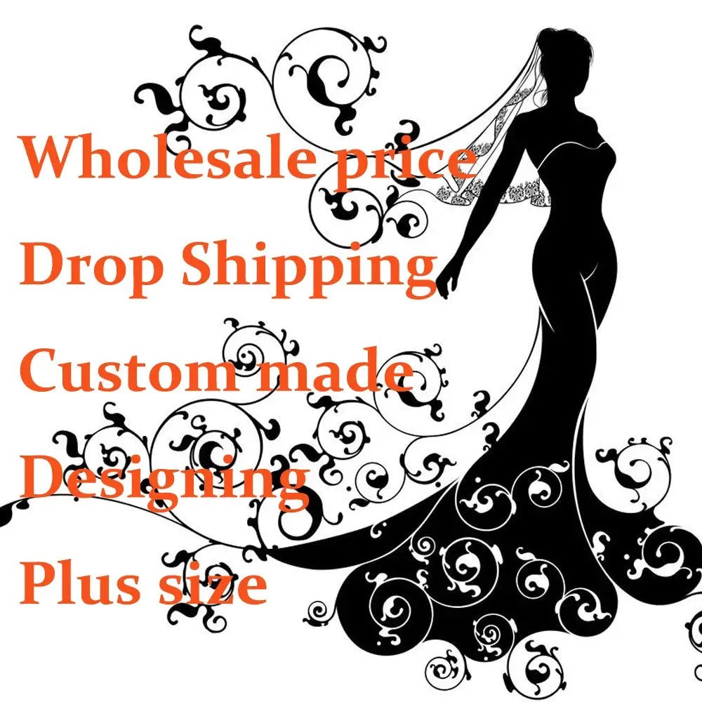 Custom Mermaid Wedding Dress for Bride