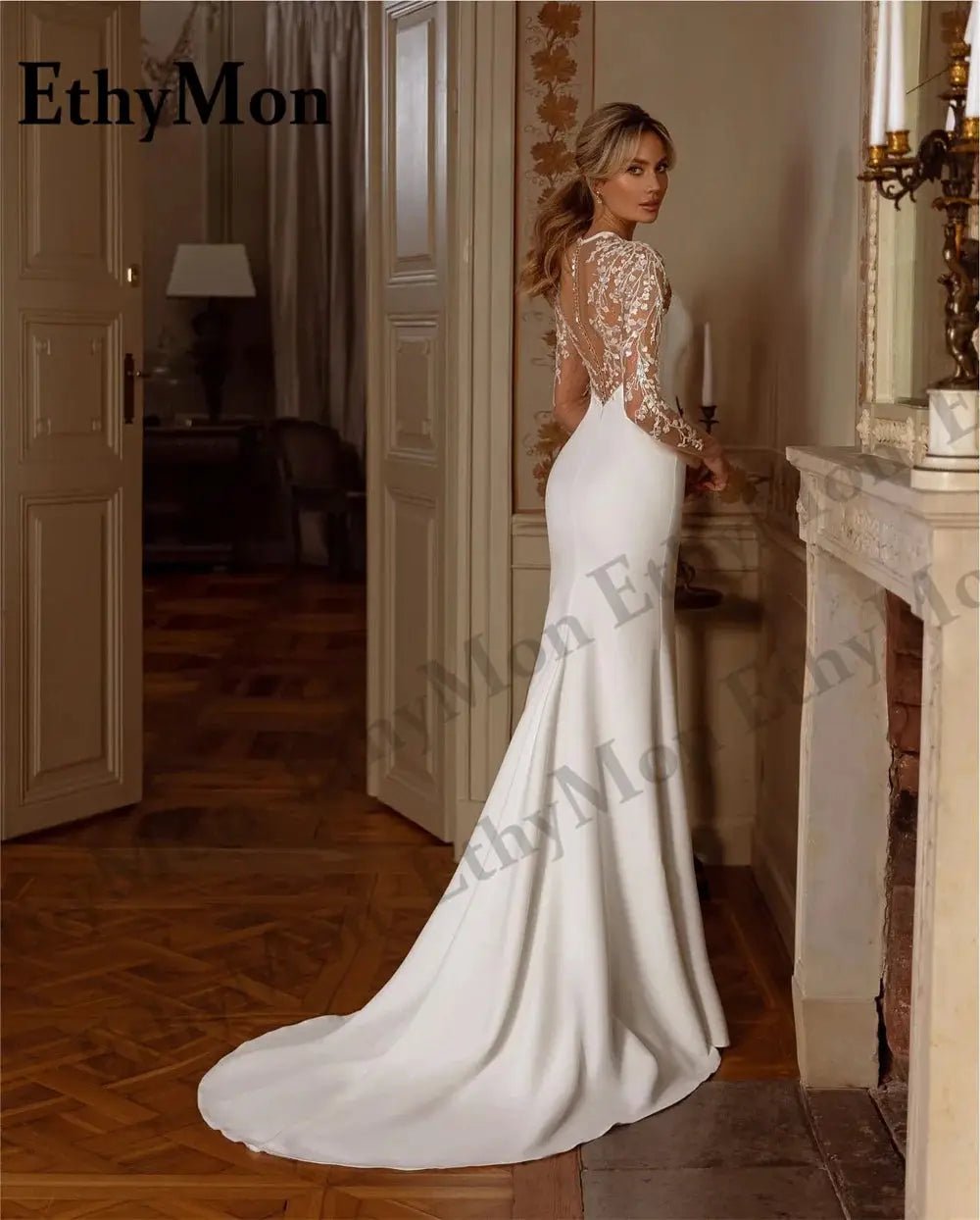 Custom Mermaid Wedding Dress for Bride