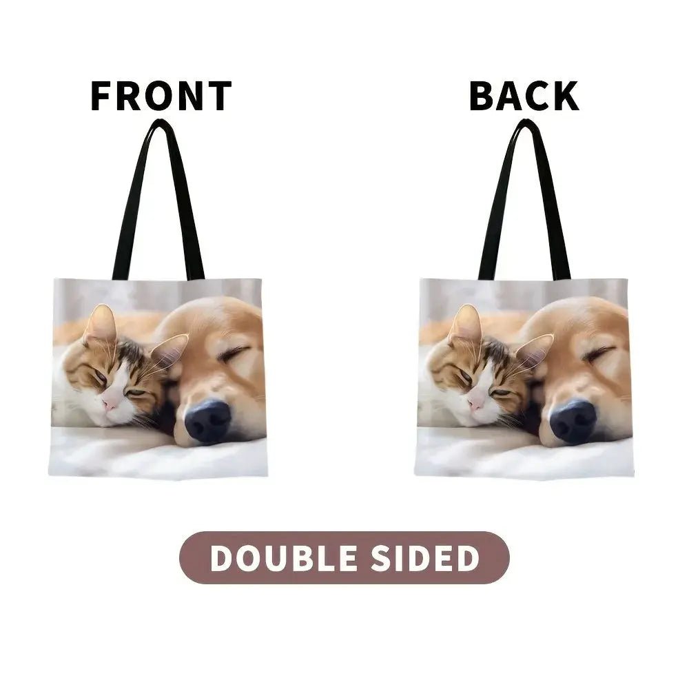 Custom Photo Tote Bag Personalized Reusable Grocery Tote Make It Yours Foldable