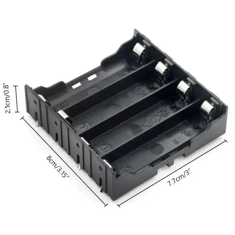Customizable ABS 18650 Battery Holder Cases 1 to 4 Slots
