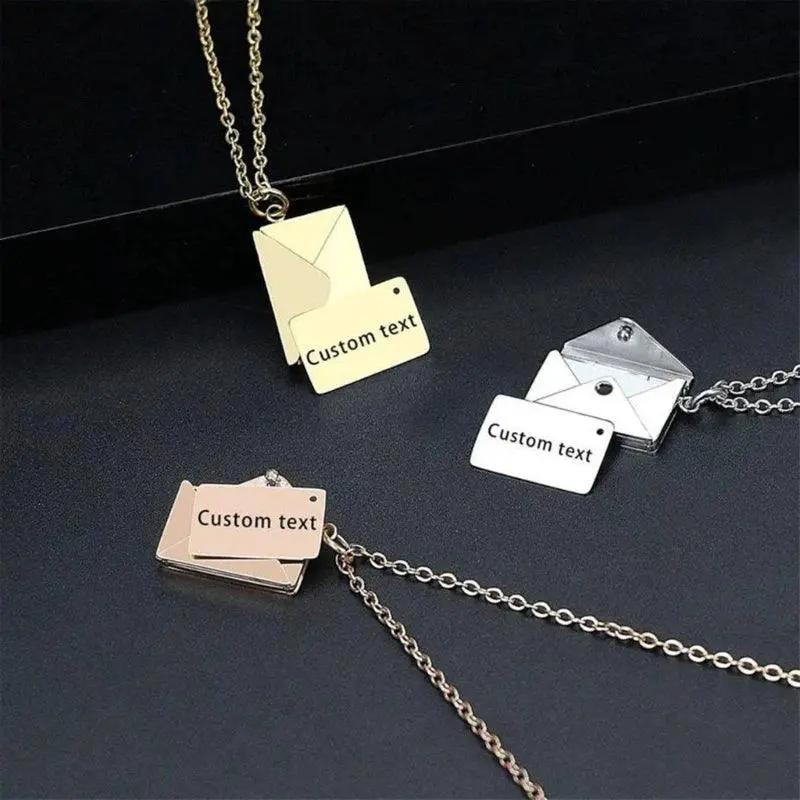 Customizable Valentines Day Locket Necklace Love Pendant