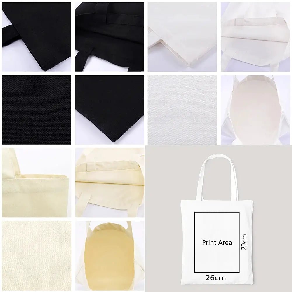 Customized Logo Tote Bag Create Your Own Photo Name Canvas Handbag For Women