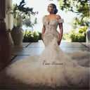 Elegant Beaded Mermaid Gown for Brides