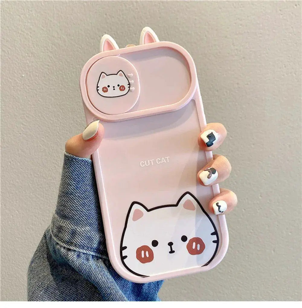 Cute Bear And Frog Cartoon Phone Shockproof Protective Case