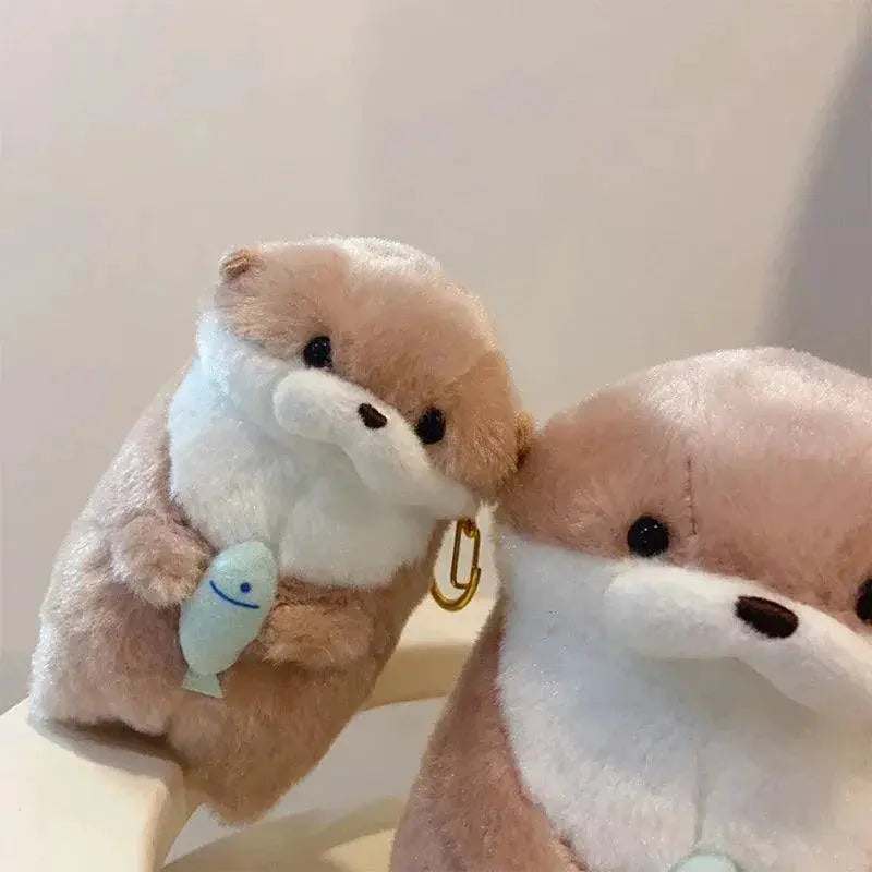 Cute Otter Plush Keychain Backpack Pendant Accessory