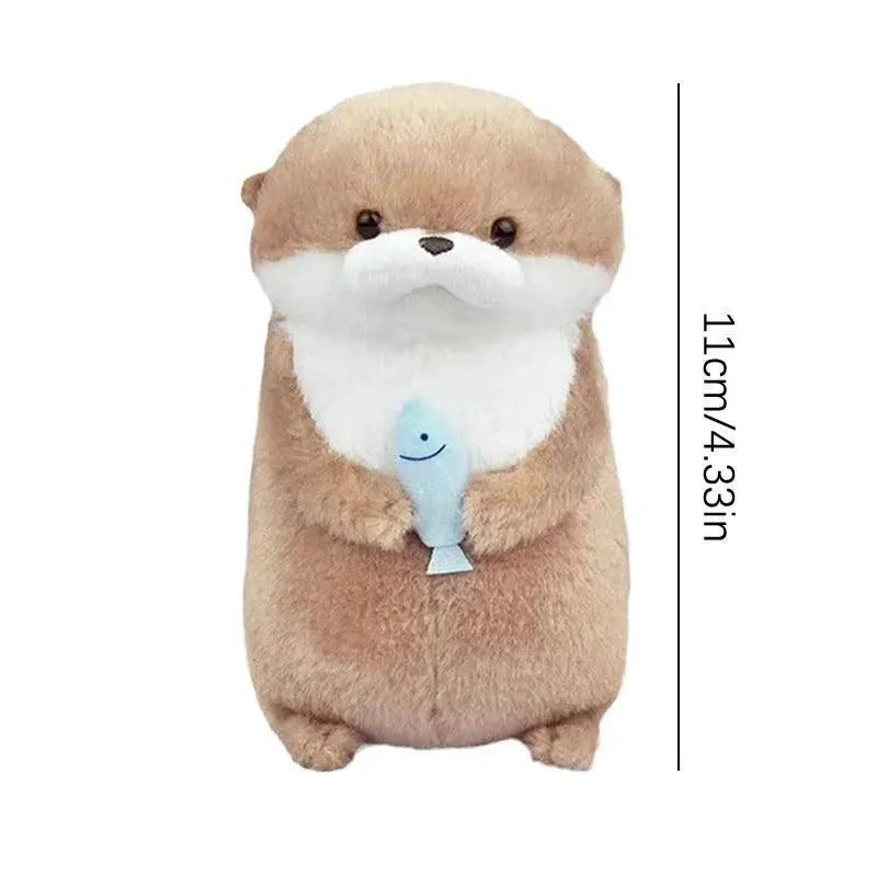 Cute Otter Plush Keychain Backpack Pendant Accessory