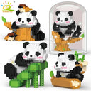 Cute Panda Micro Building Blocks Creative DIY City Toy Set