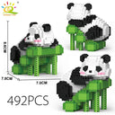 Cute Panda Micro Building Blocks Creative DIY City Toy Set