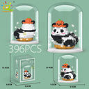 Cute Panda Micro Building Blocks Creative DIY City Toy Set